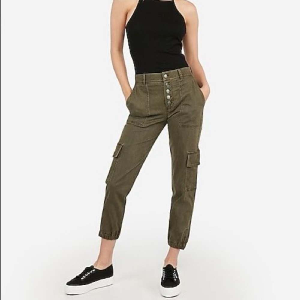 Express Cargo High Rise Ankle Pants Size 0R